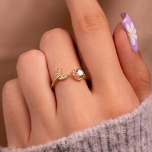 Anillo Cola De Pez Dorado