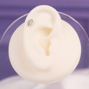 Piercing Hoja Plateada