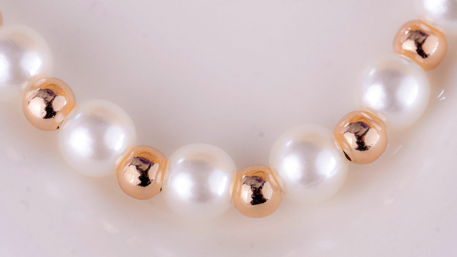 Pulsera Perlas Oro Rosa 3 Pulsera Perlas Oro Rosa - Imagen 3