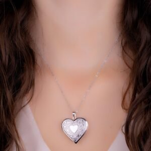 Relicario Corazón Plateado