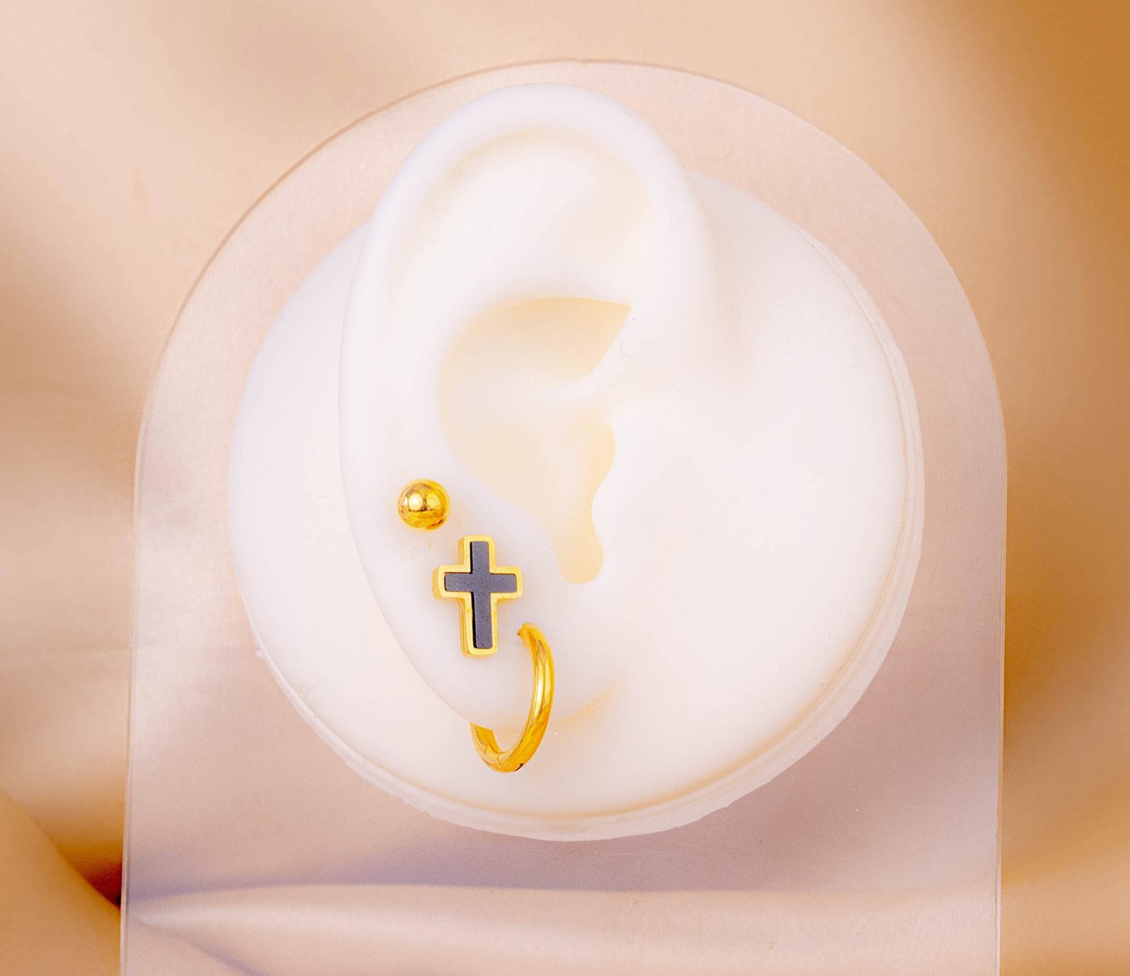 Set Aretes Cruces Candongas 1 Set Aretes Cruces Candongas