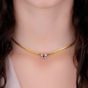 Collar Mariposa Dorado