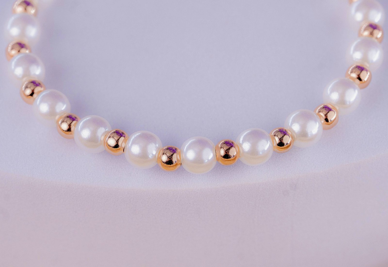 Pulsera Perlas Oro Rosa 2 Pulsera Perlas Oro Rosa - Imagen 2